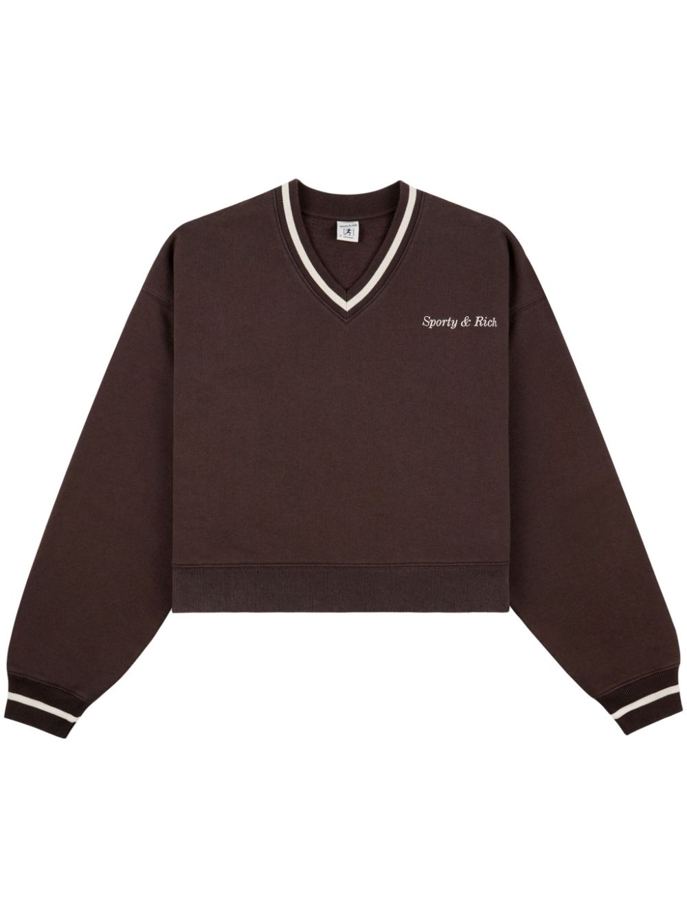 Sweat-shirt en coton avec logo classique