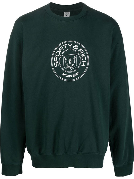 pull ras du cou avec logo imprimé
