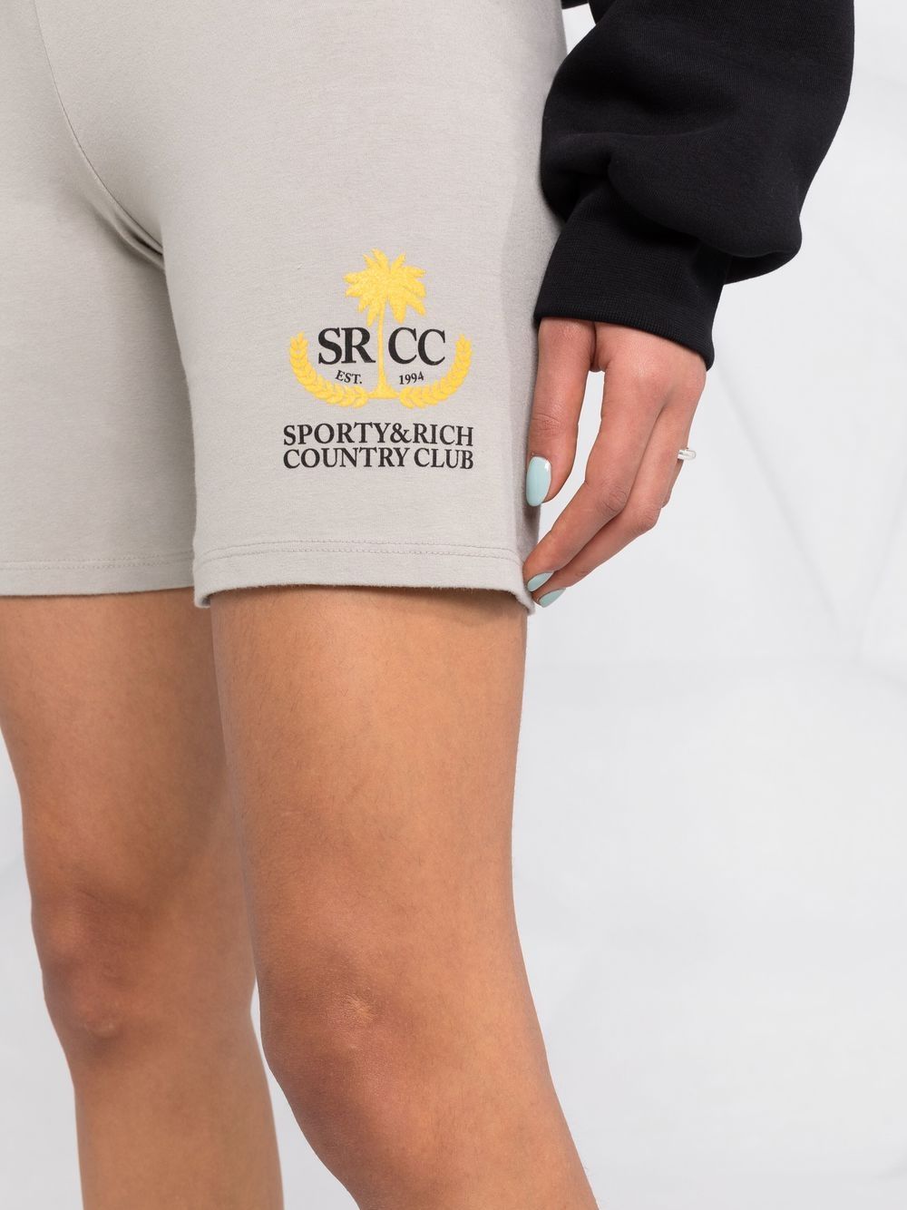 logo-print stretch shorts