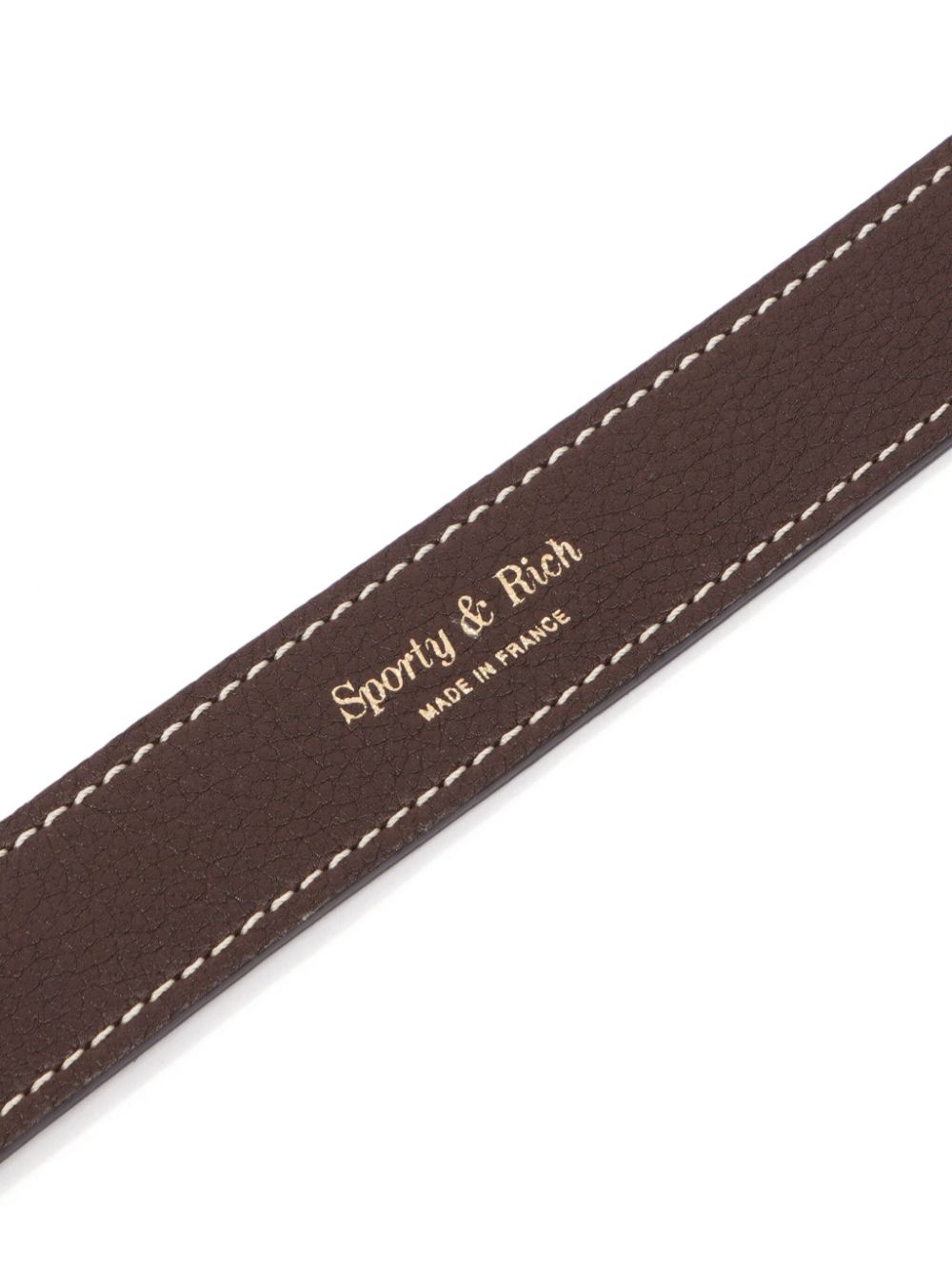 double-buckled leather dog collar