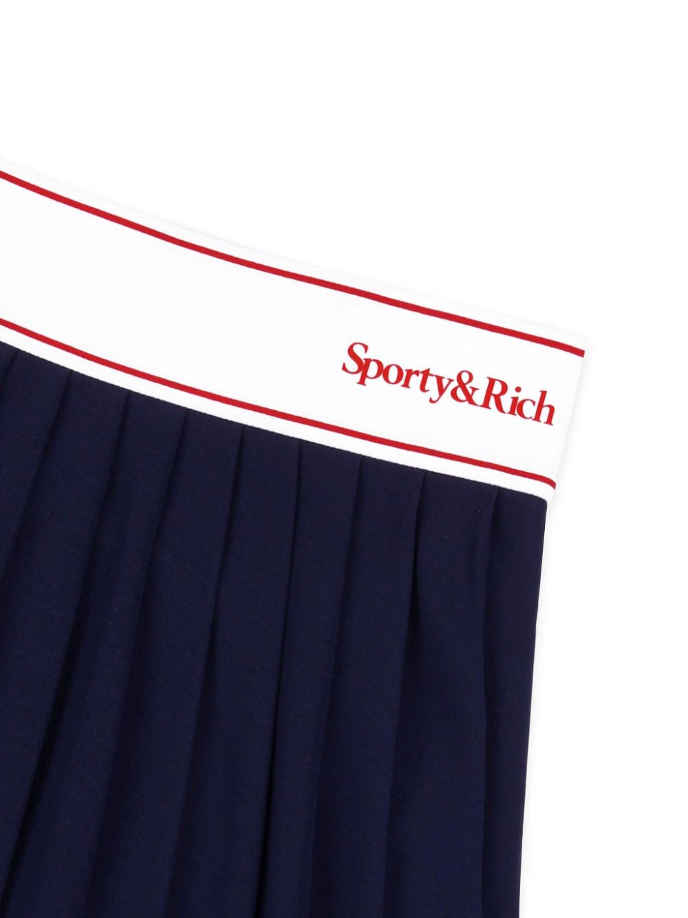 Serif pleated skirt