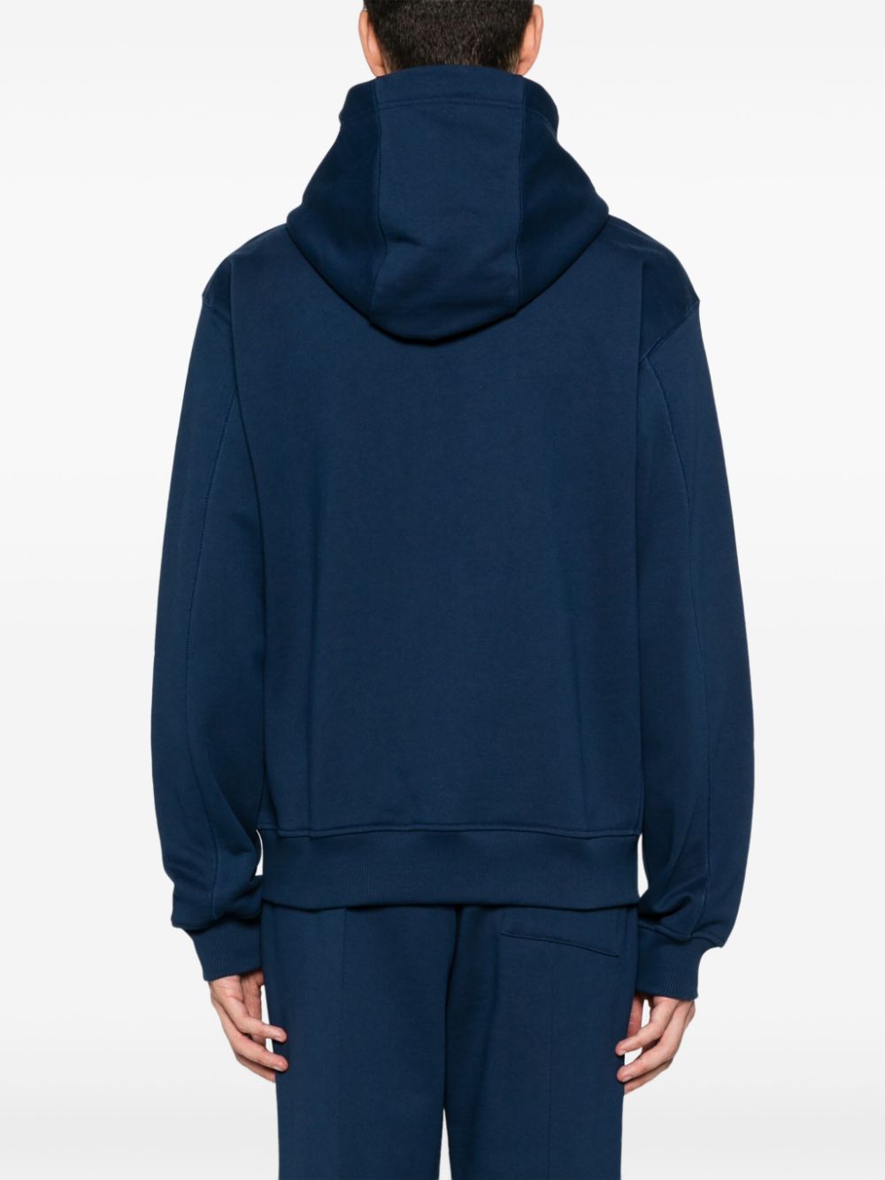 sweat à capuche avec logo caoutchouté