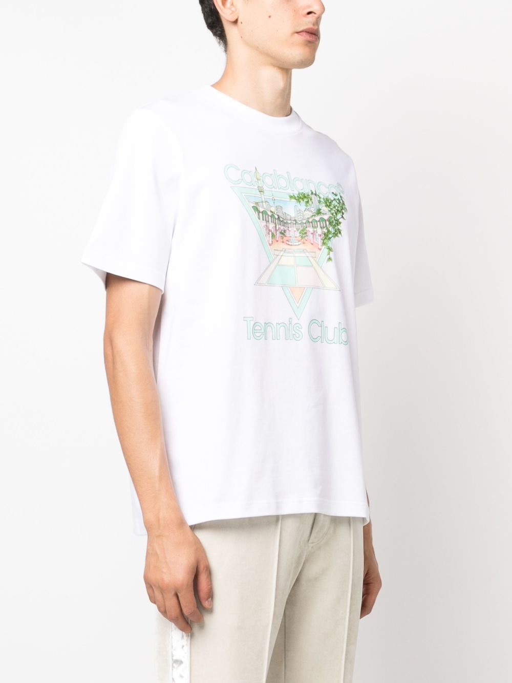 T-shirt en coton avec icône du club de tennis