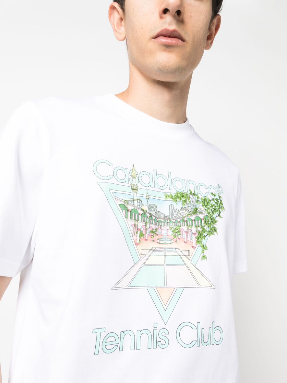 T-shirt en coton avec icône du club de tennis