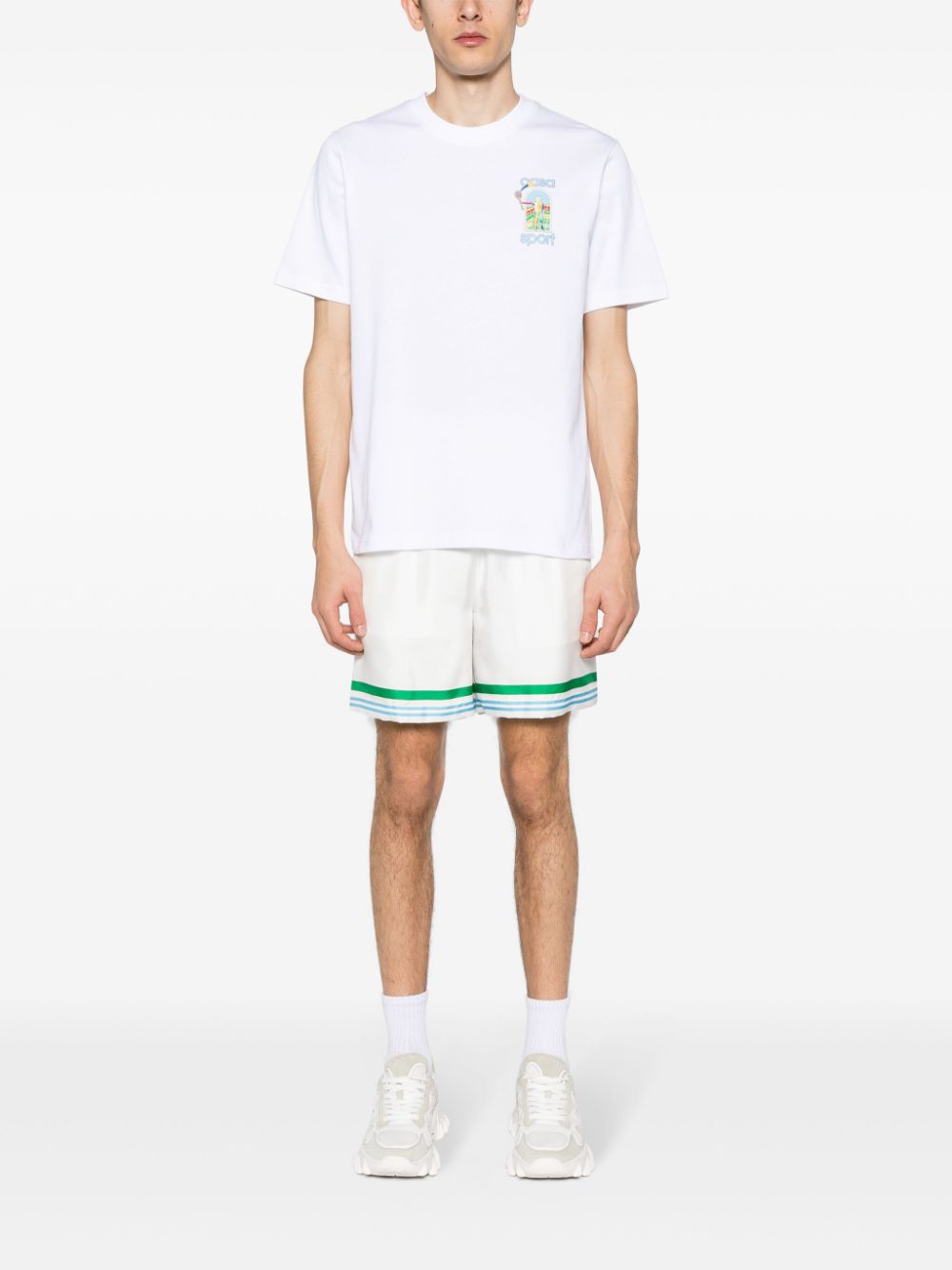 Le Jeu-print cotton T-shirt