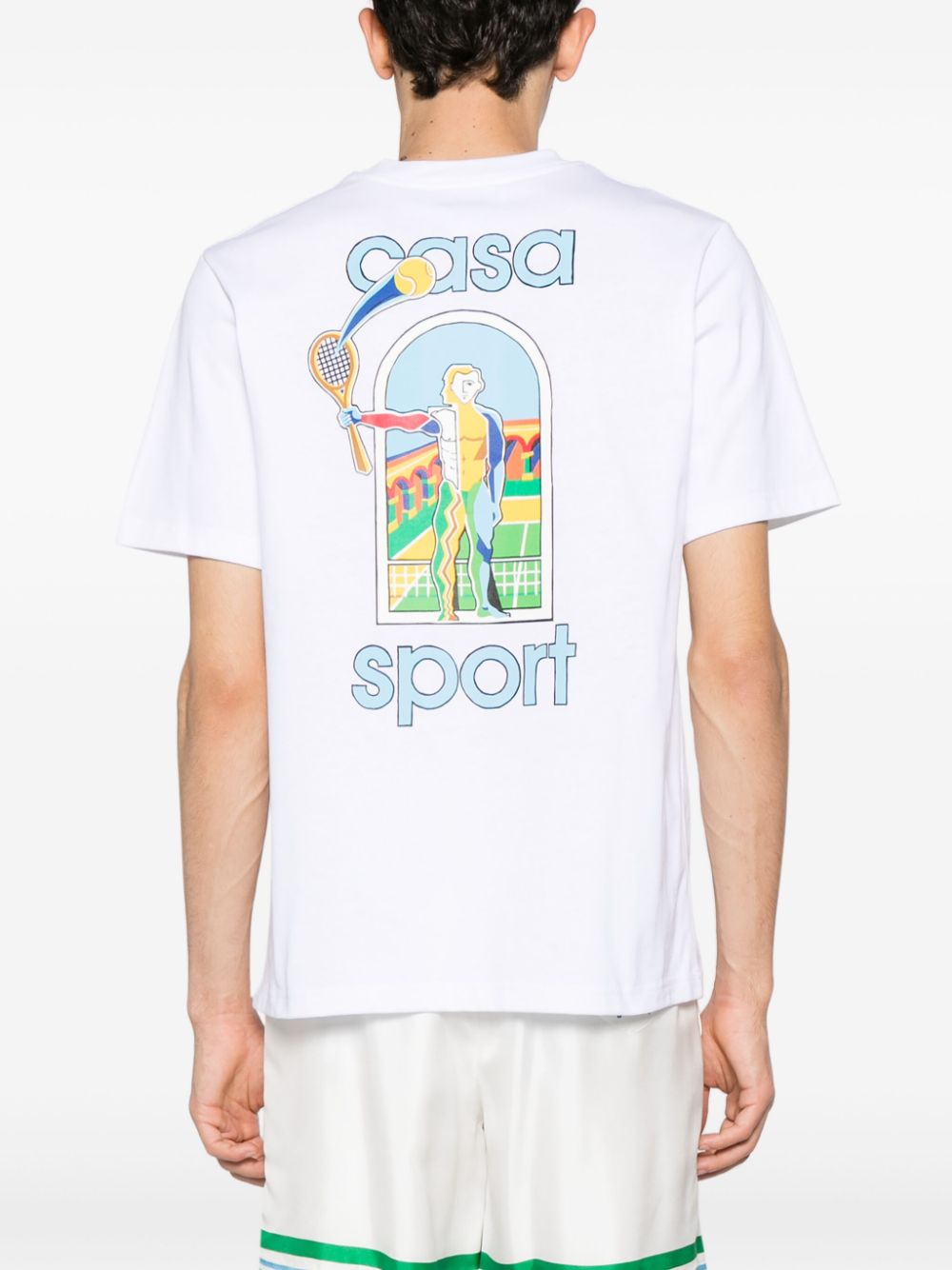 Le Jeu-print cotton T-shirt