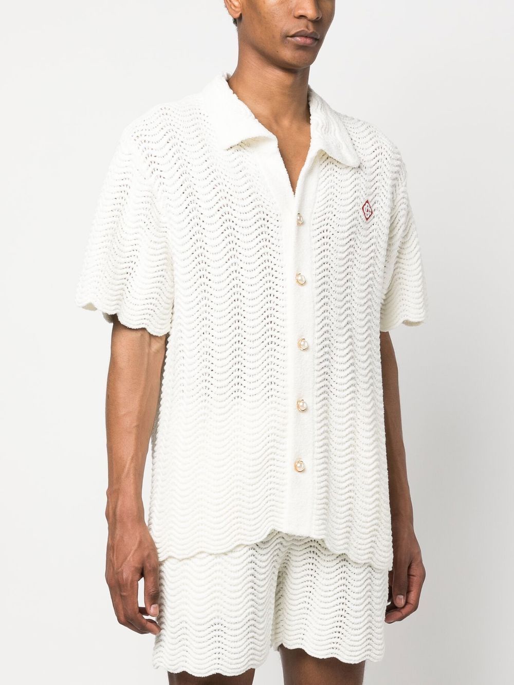 ripple knit shirt