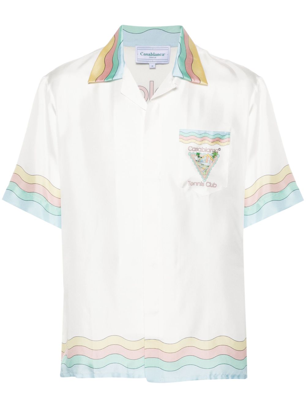 cuban-collar silk shirt