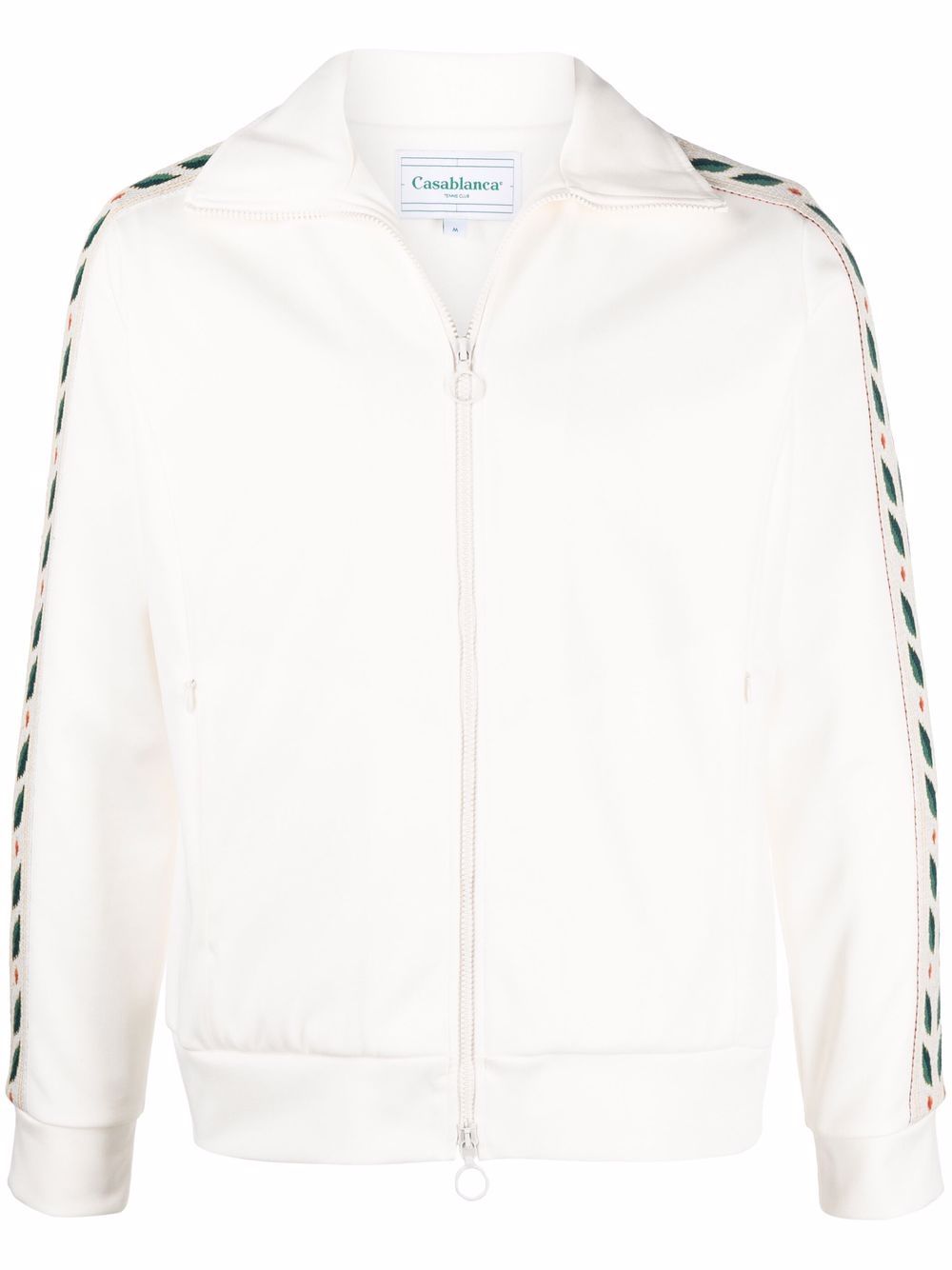 leaf tape zipped jacket