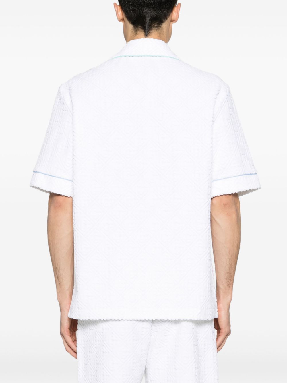 chemise monogramme avec finition éponge