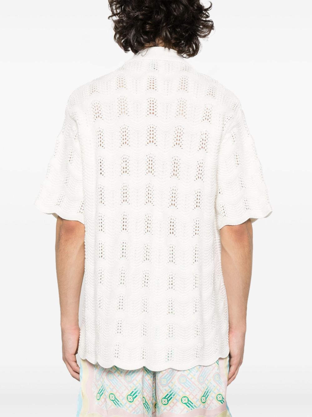 Wavy Gradient crochet shirt