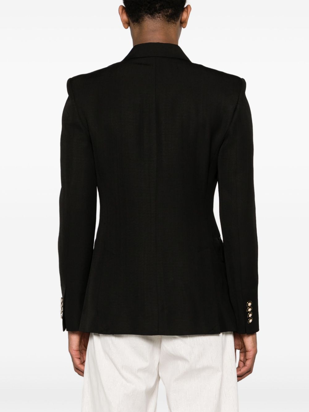 blazer de smoking à double boutonnage