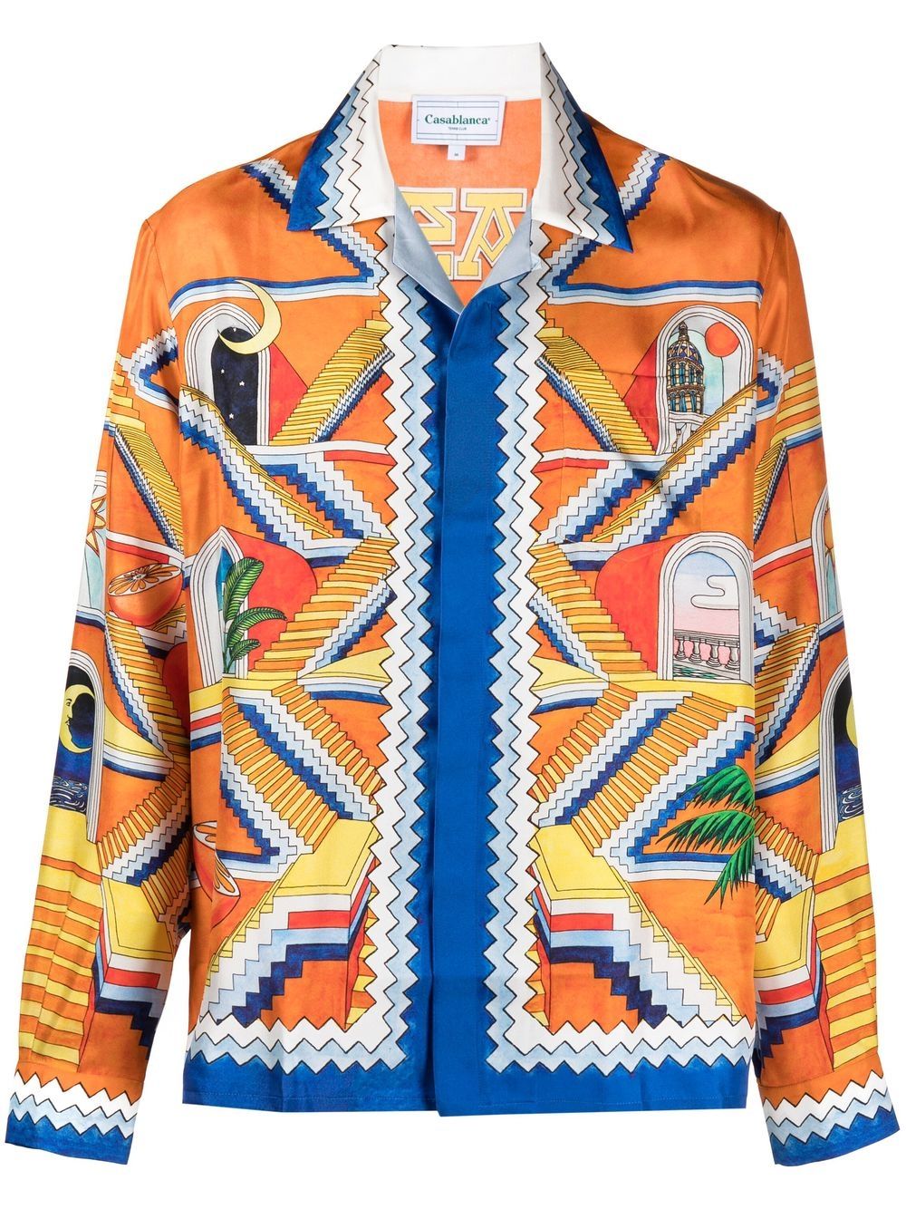 Escalier Infinite print silk shirt