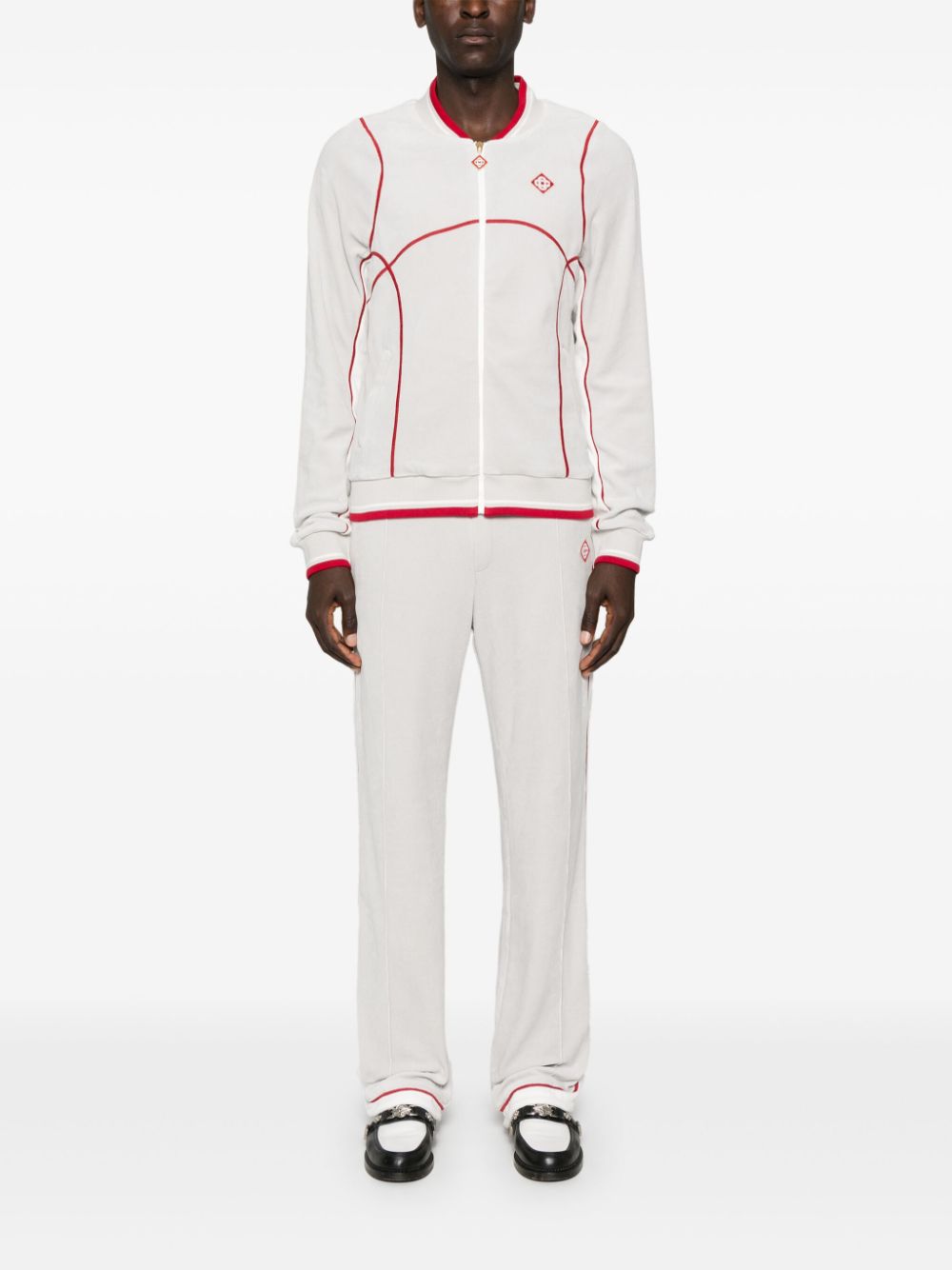 velour track pants