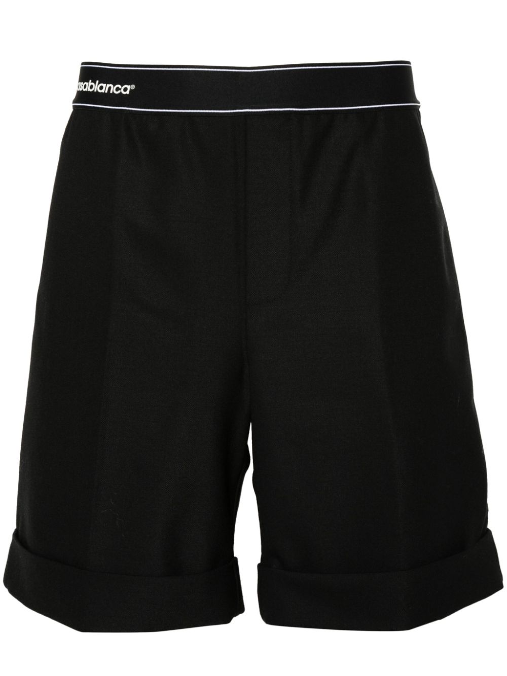 short tailleur en sergé