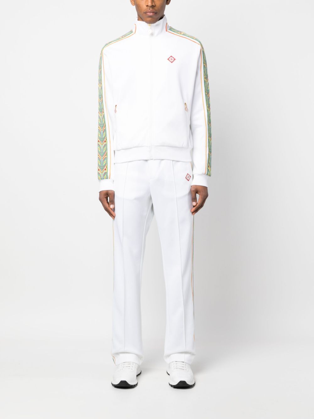 tape-detail track pants