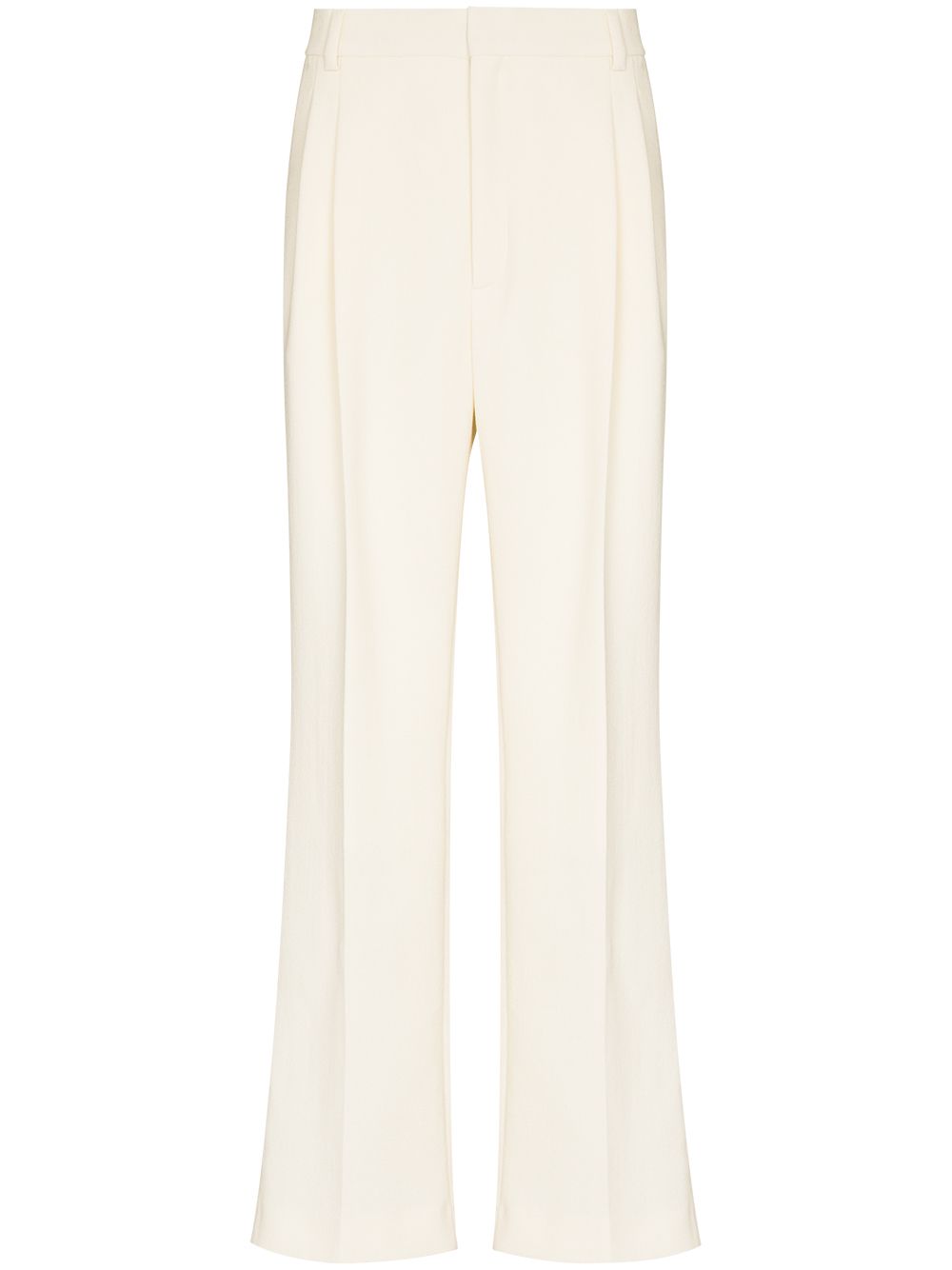 pantalon plissé taille haute