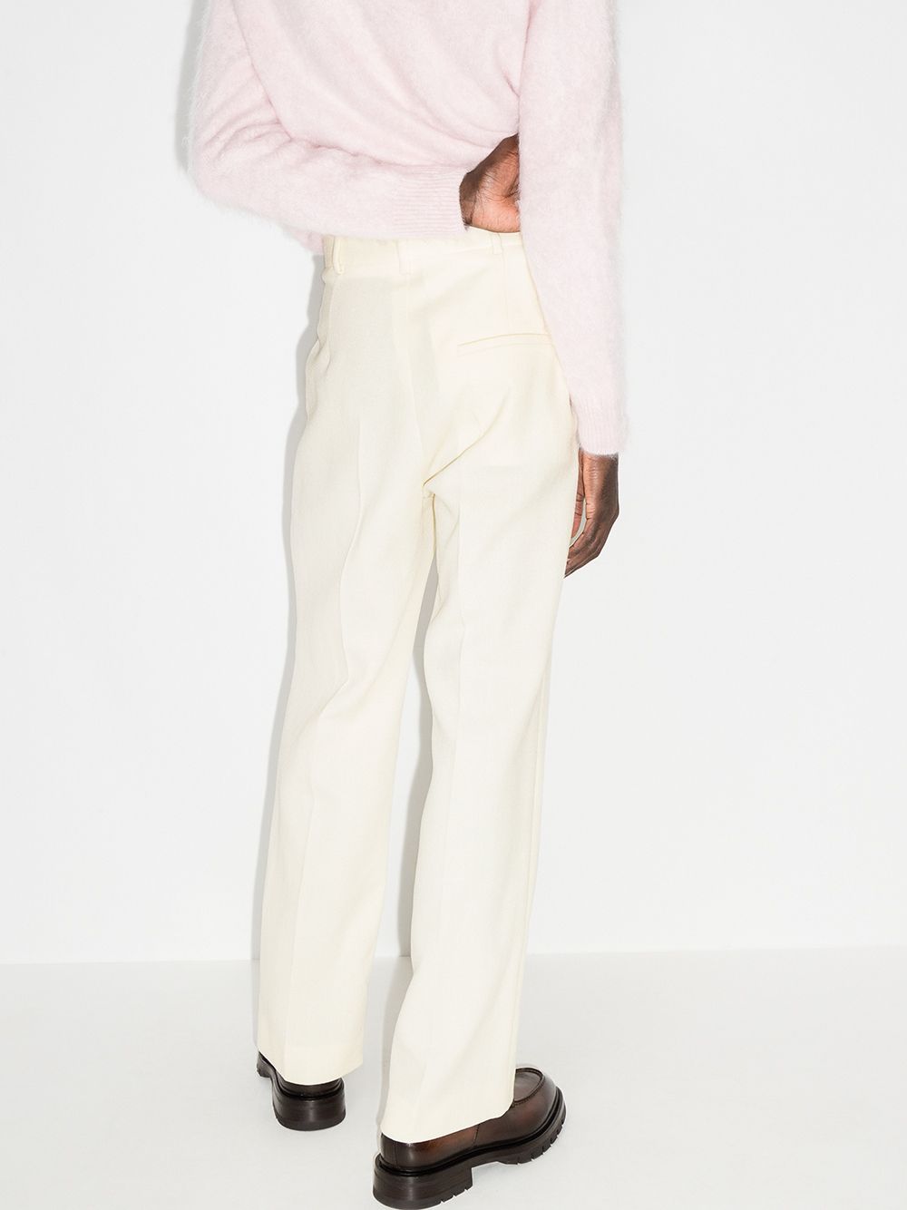 pantalon plissé taille haute