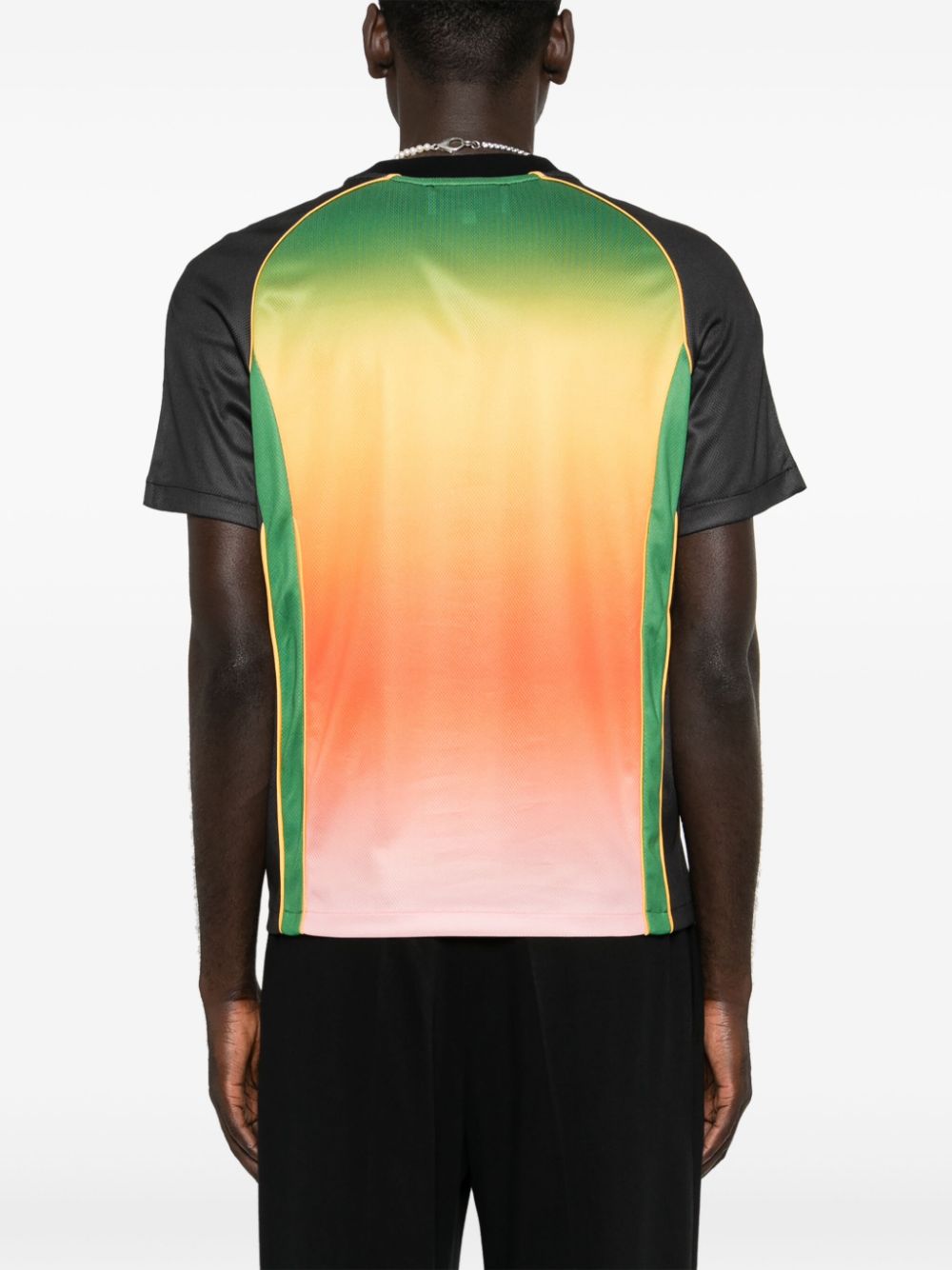T-shirt dégradé avec logo imprimé