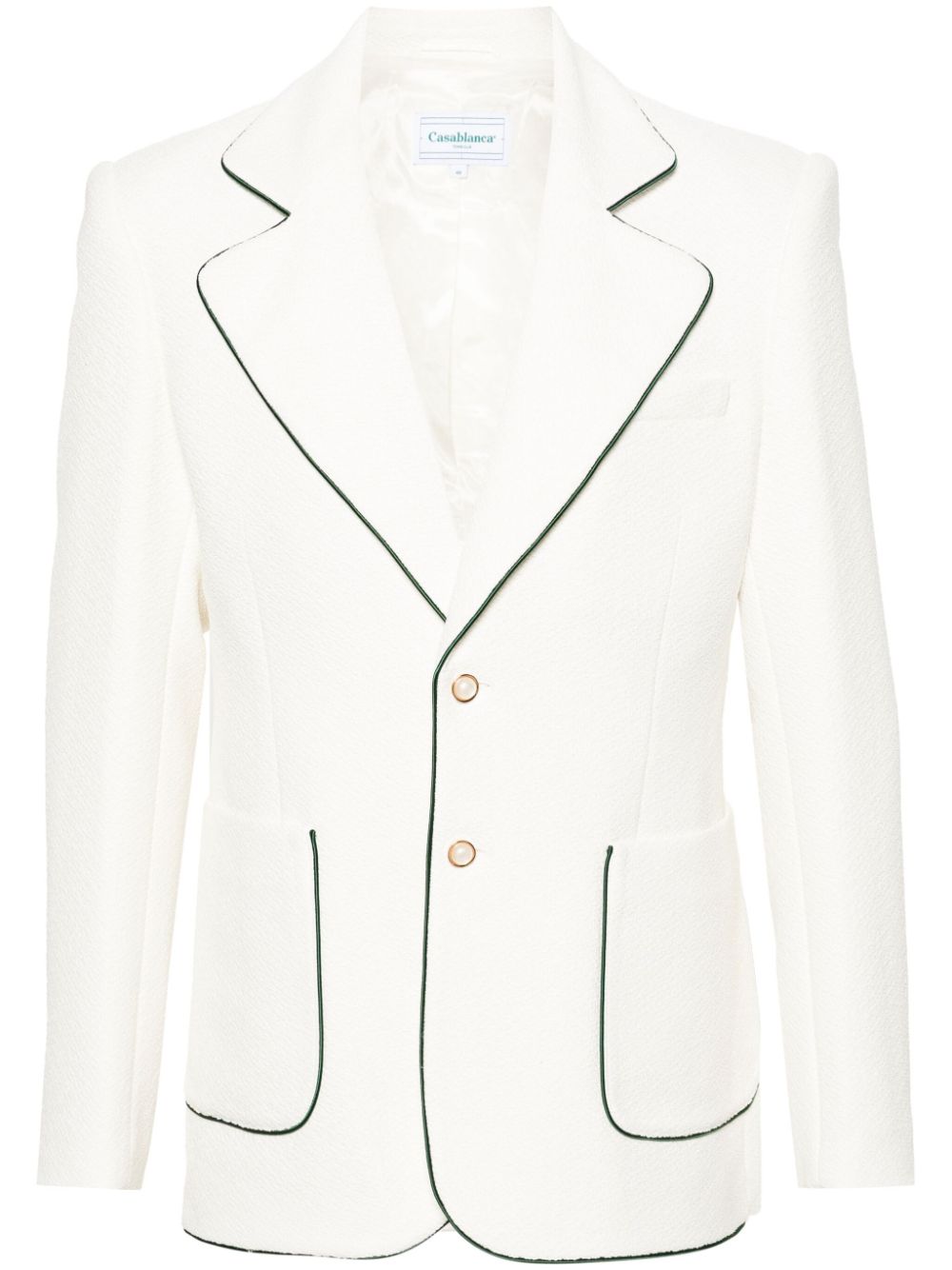 Blazer de tennis à boutonnage simple