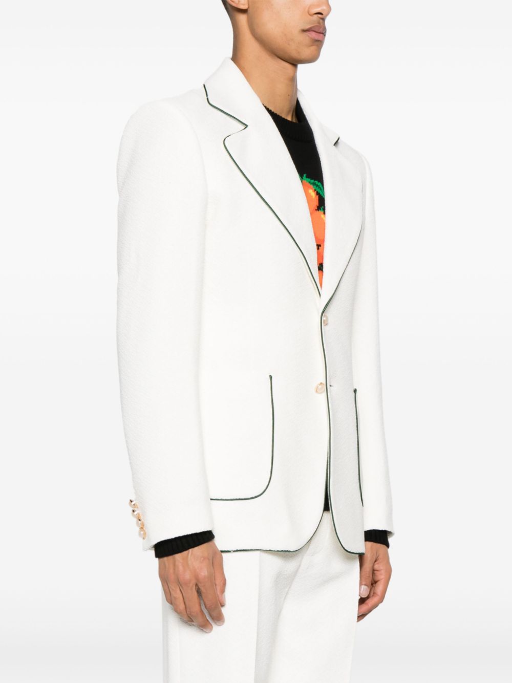 Blazer de tennis à boutonnage simple