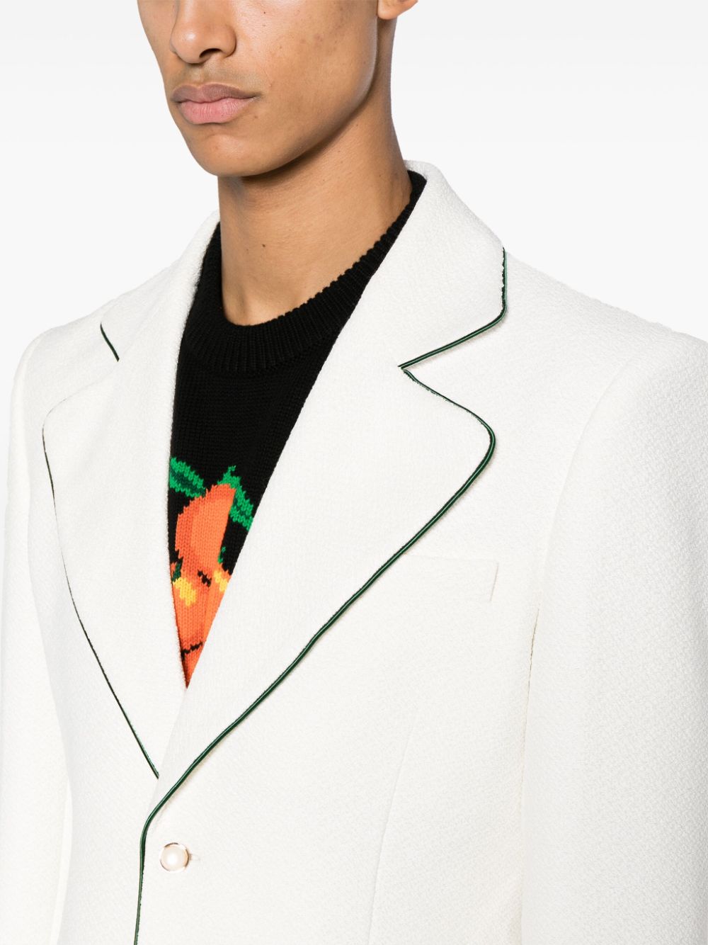 Blazer de tennis à boutonnage simple