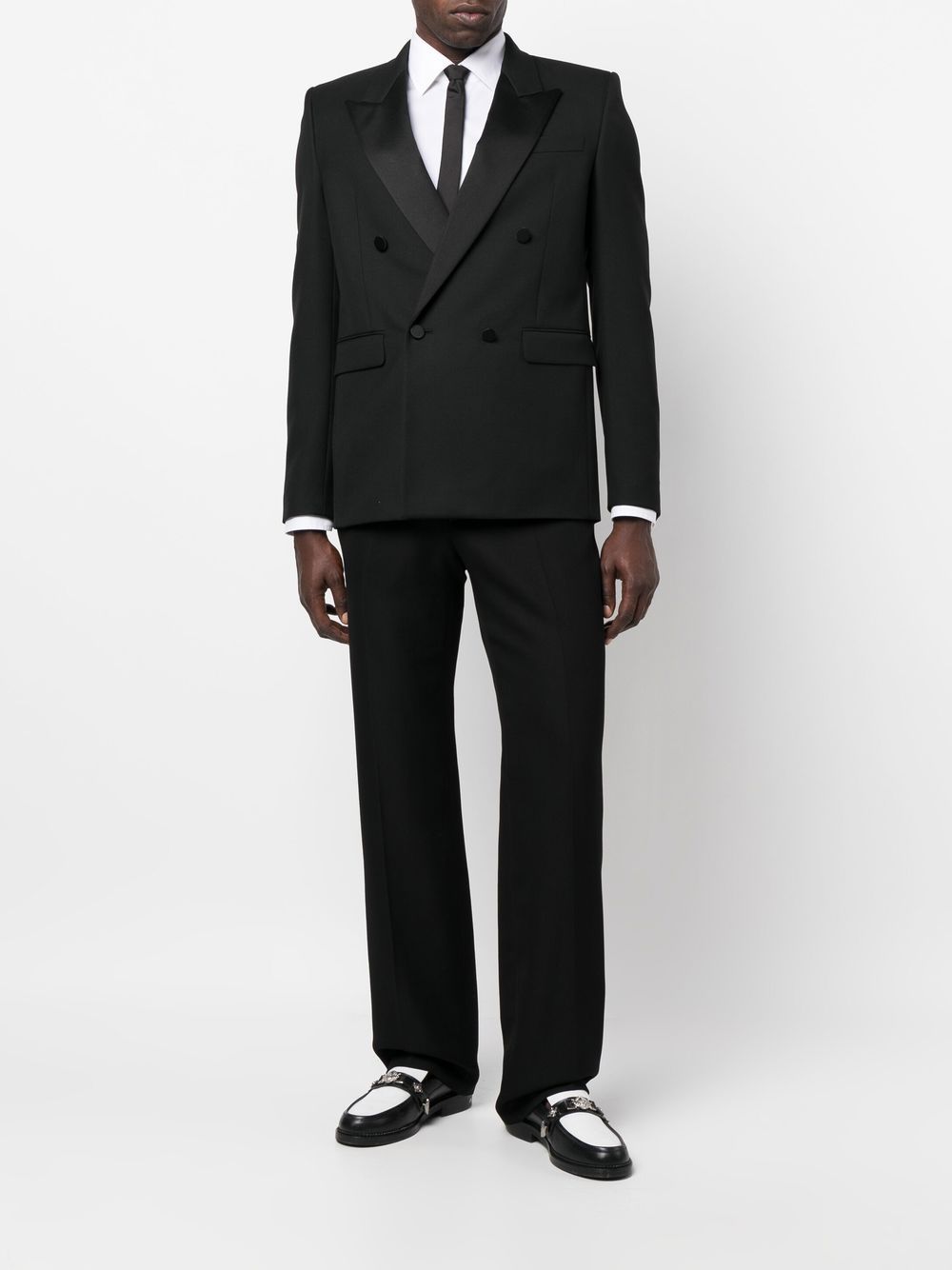 flared-leg design trousers