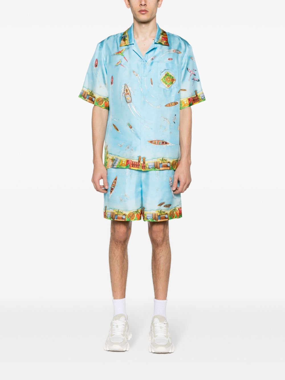 Short en soie Maison Sur Piloti