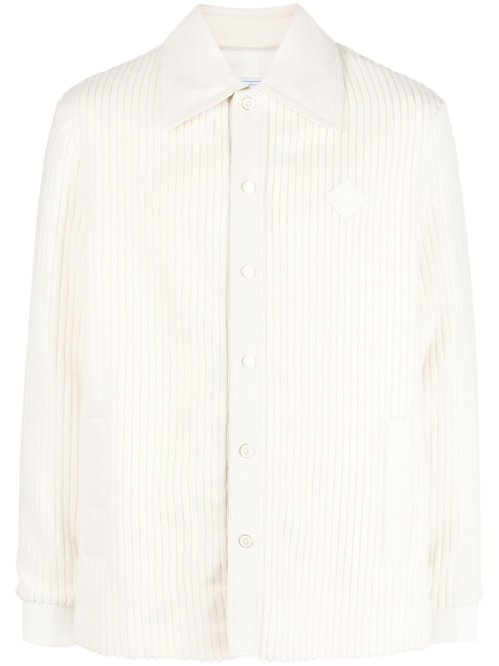cardigan côtelé boutonné