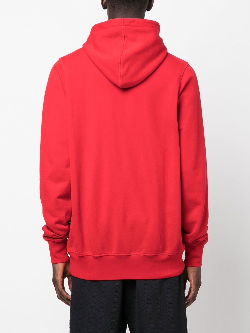 Sweat à capuche à col zippé avec patch logo