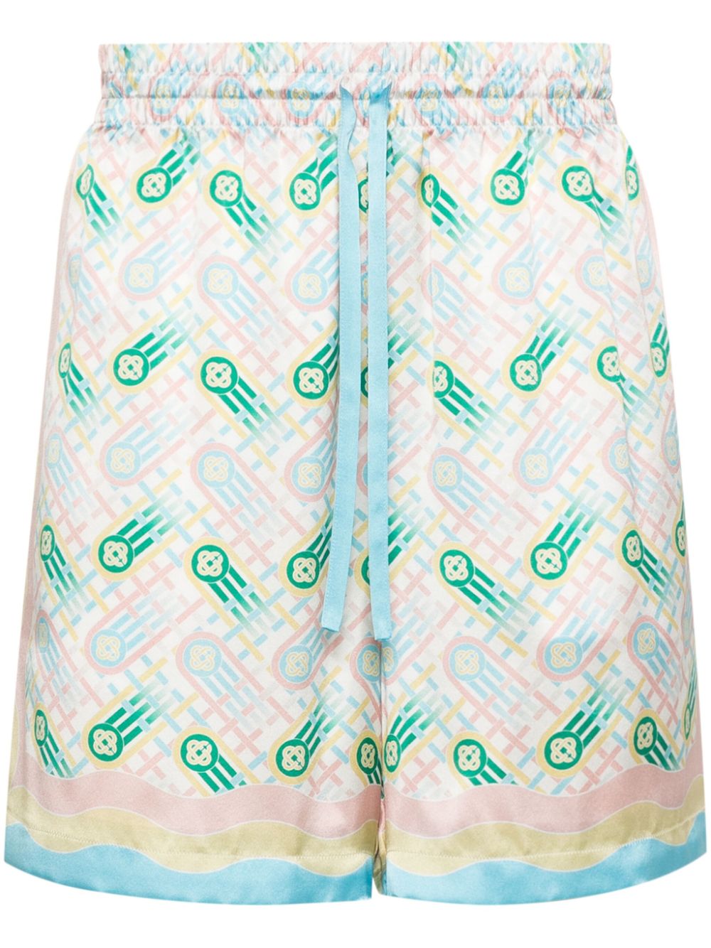 Ping Pong silk shorts