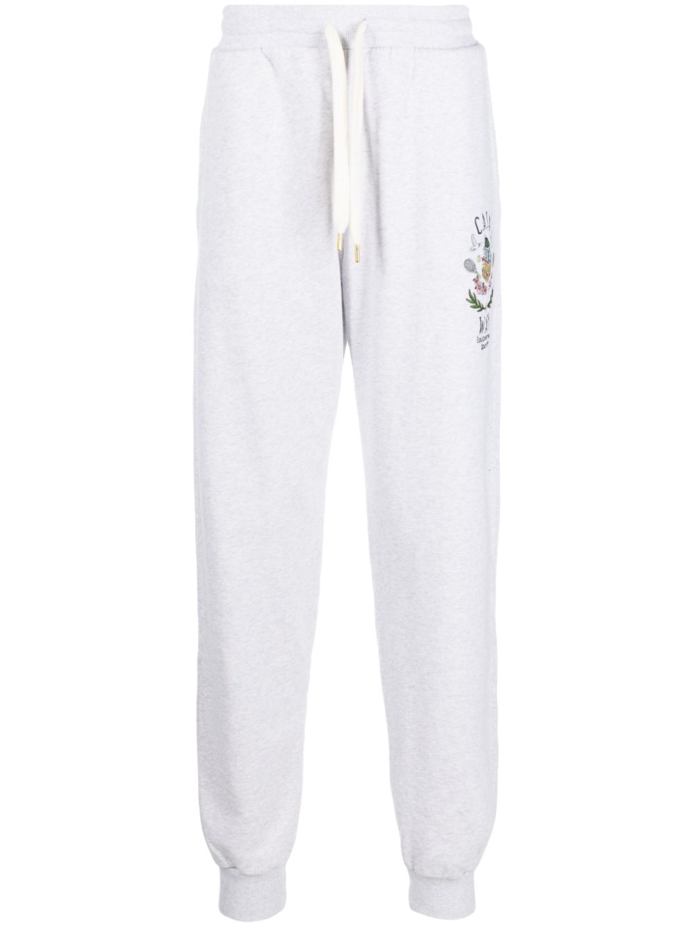 Pantalon de survêtement en coton biologique avec broderie Casa Way