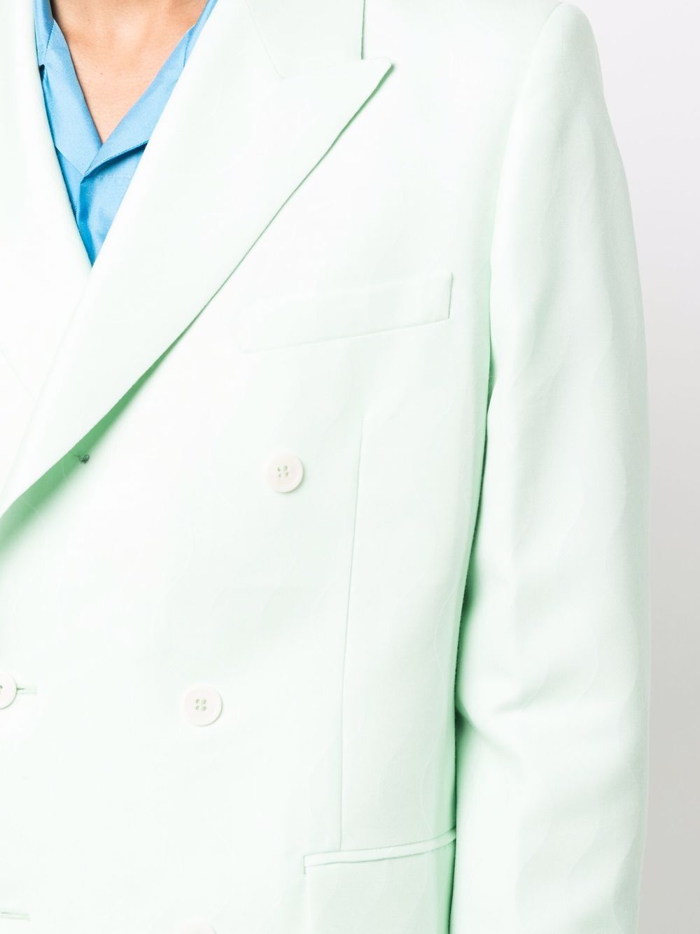double-breasted tailored blazer