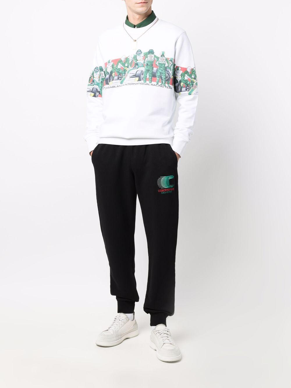 pantalon de survêtement à imprimé logo