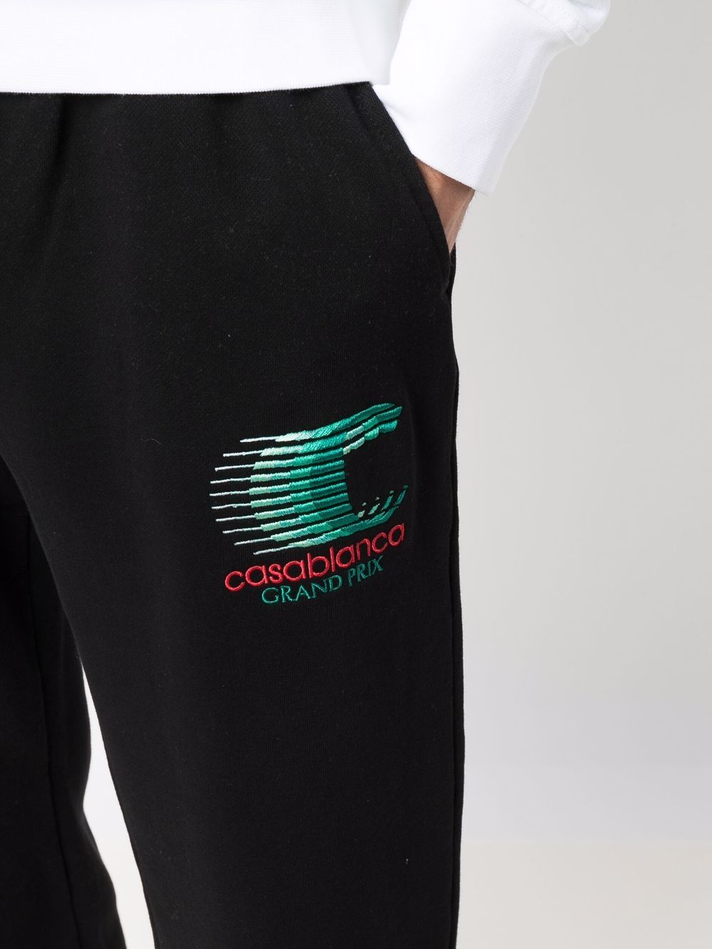 pantalon de survêtement à imprimé logo