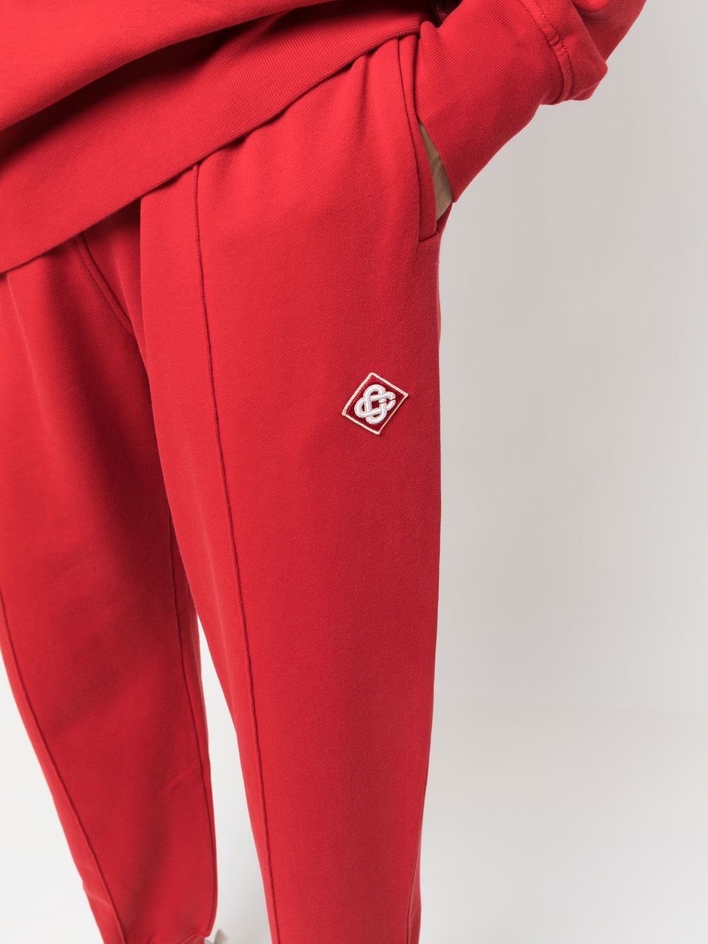 pantalon de survêtement avec patch logo