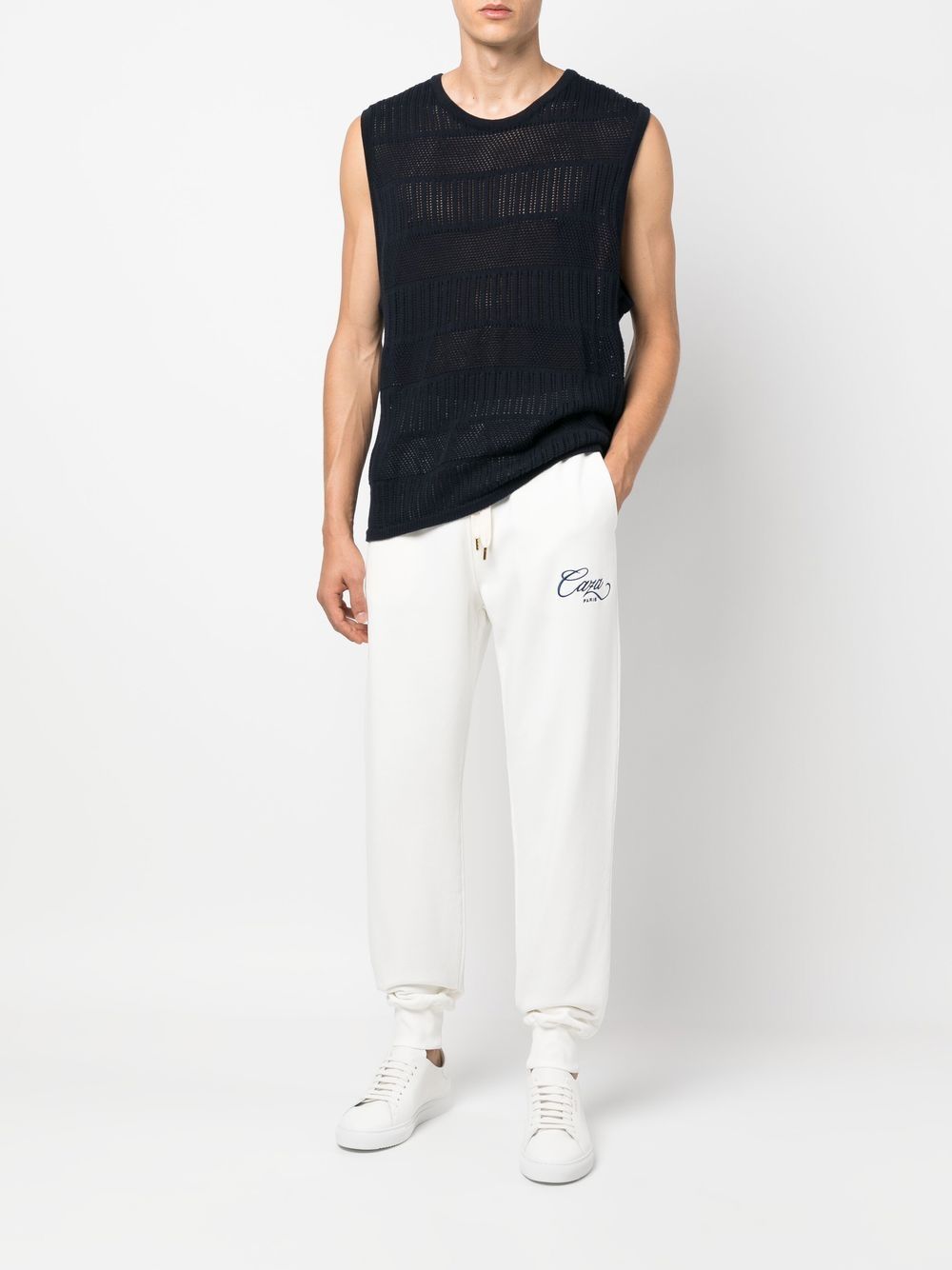 pantalon de survêtement à imprimé logo