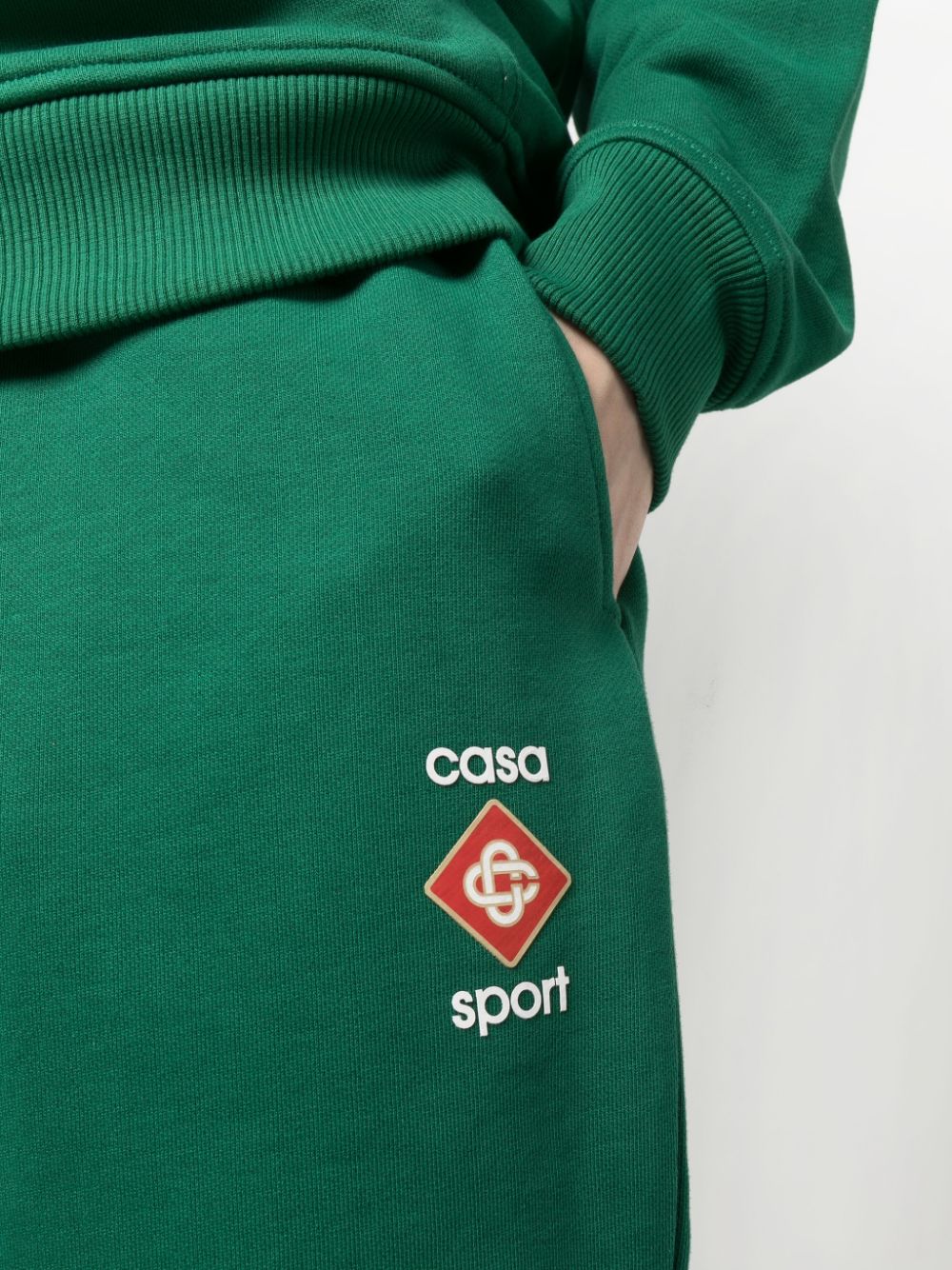 pantalon de survêtement en coton avec logo imprimé