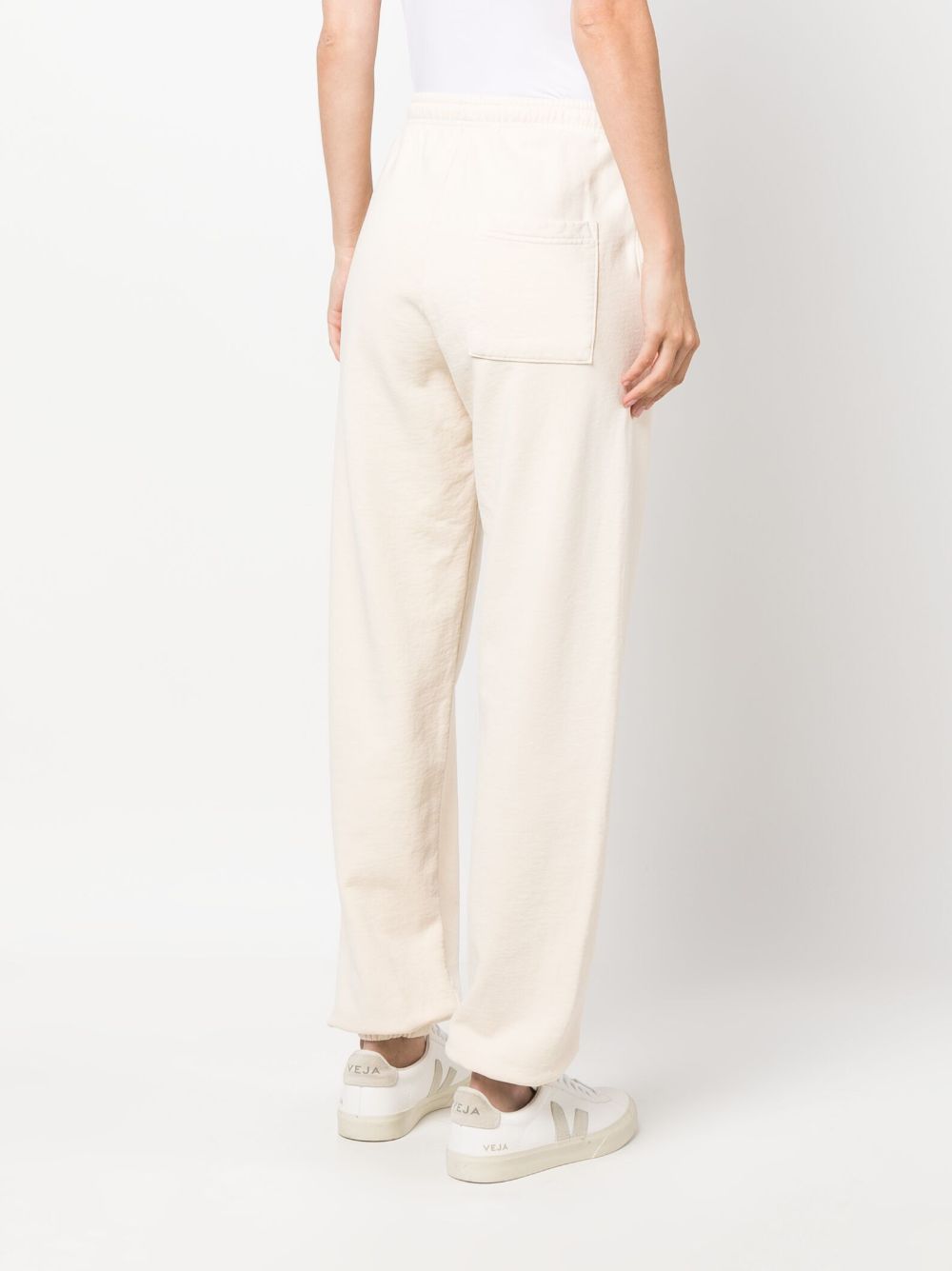 pantalon élastique à imprimé logo
