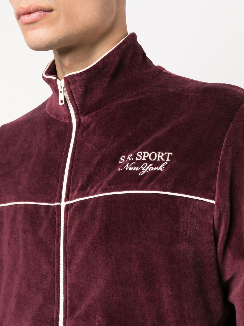 SR Sport velour track jacket