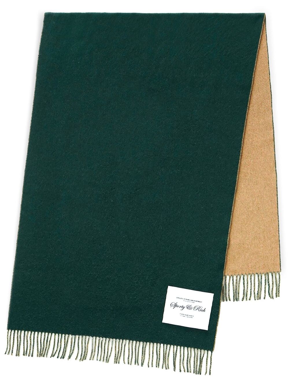 Script logo-patch scarf