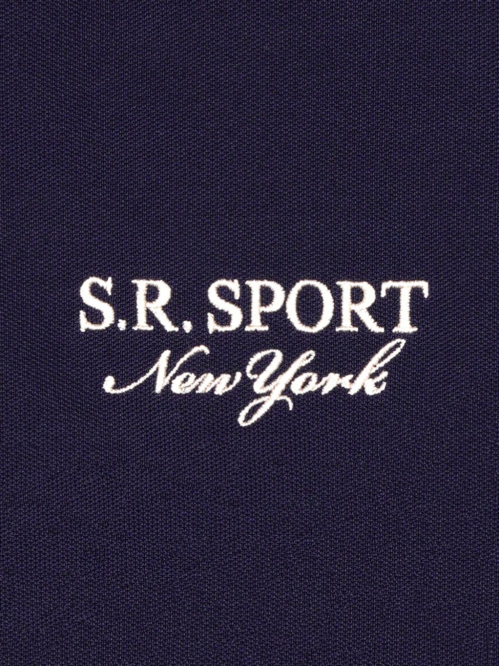 logo-embroidered stripe-detailing track pants