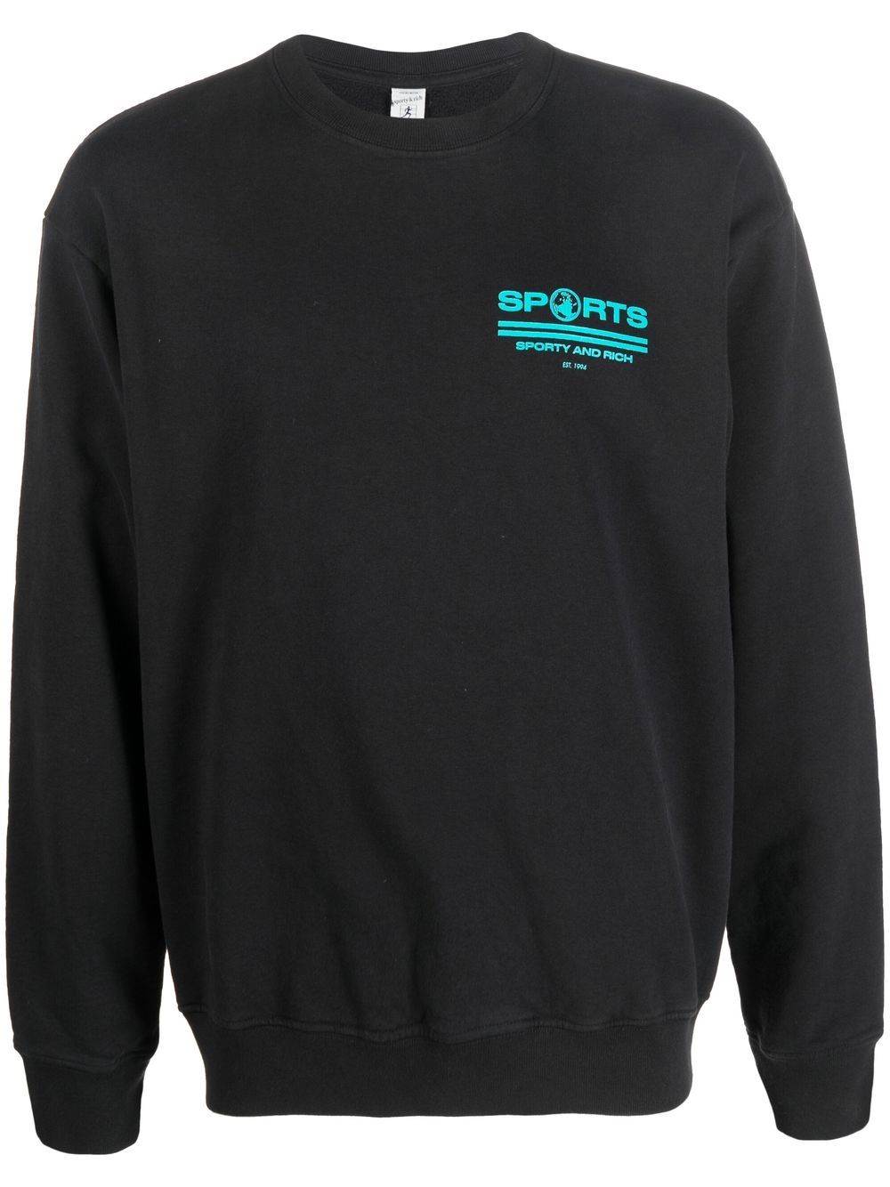 sweat-shirt à manches longues avec logo imprimé