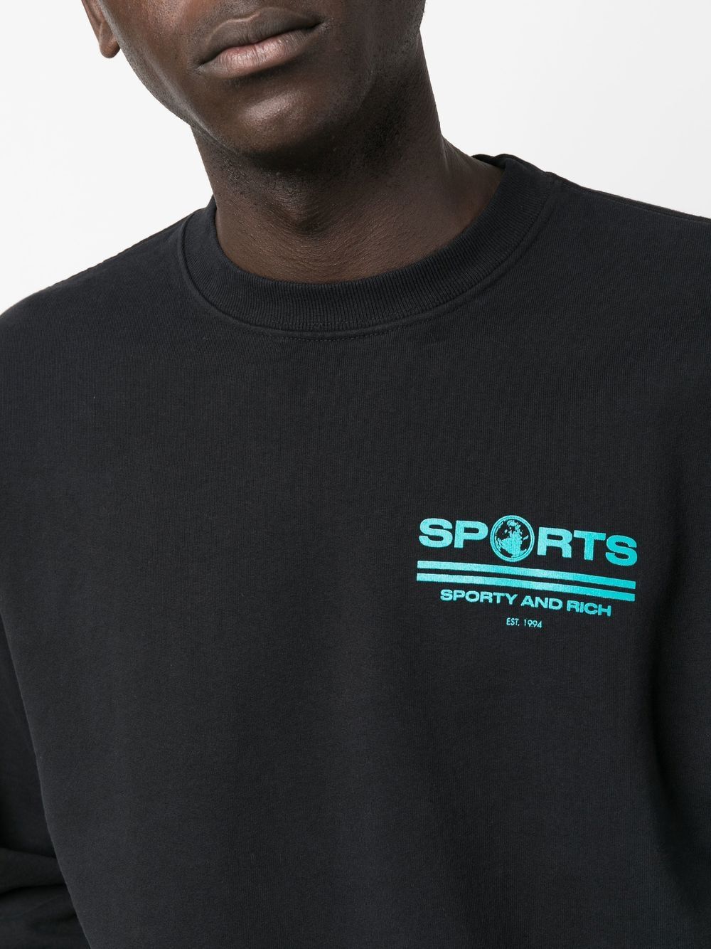 sweat-shirt à manches longues avec logo imprimé