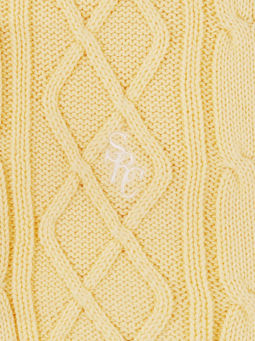 SRC cable-knit vest