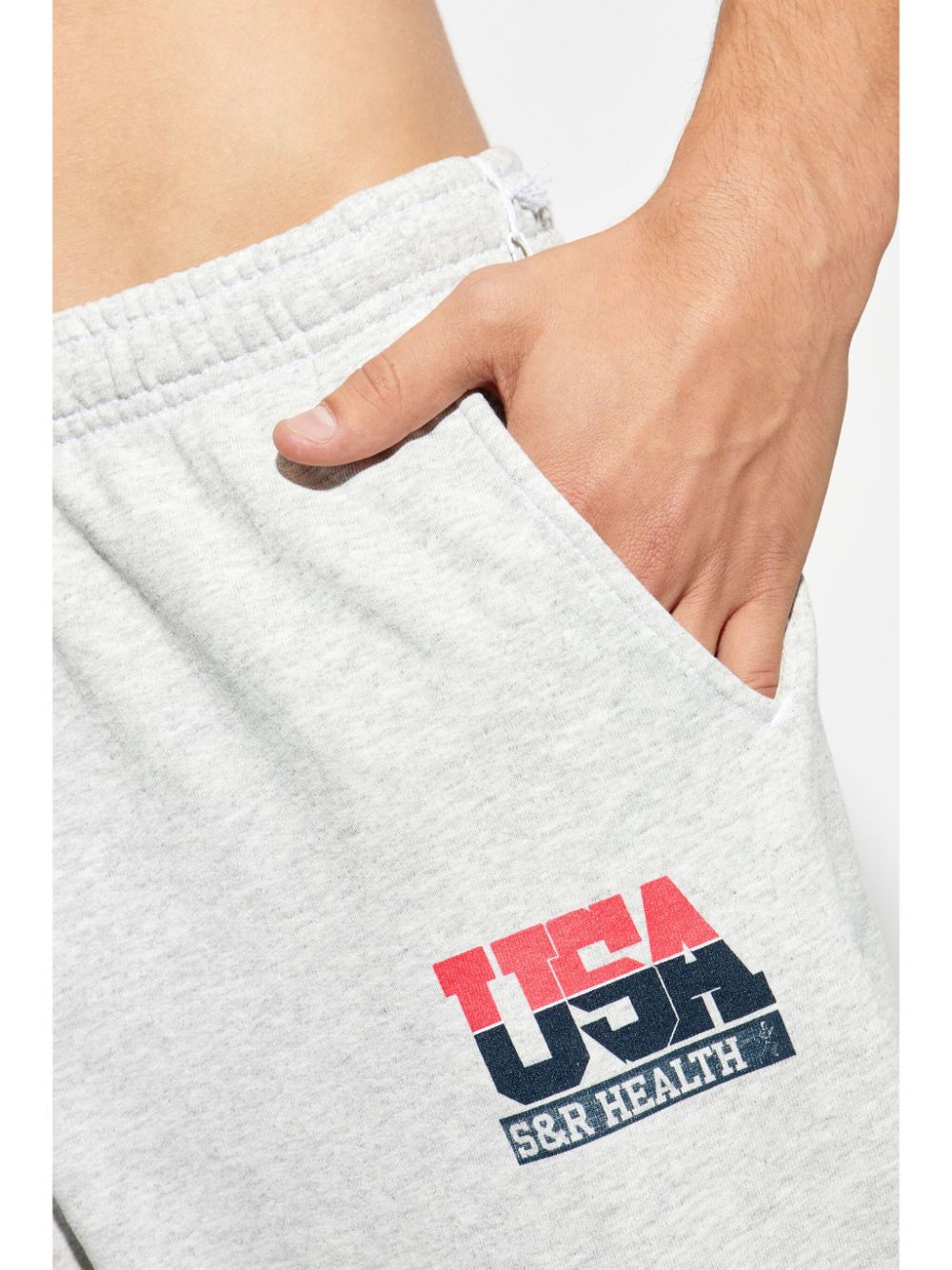 logo-print elasticated trousers