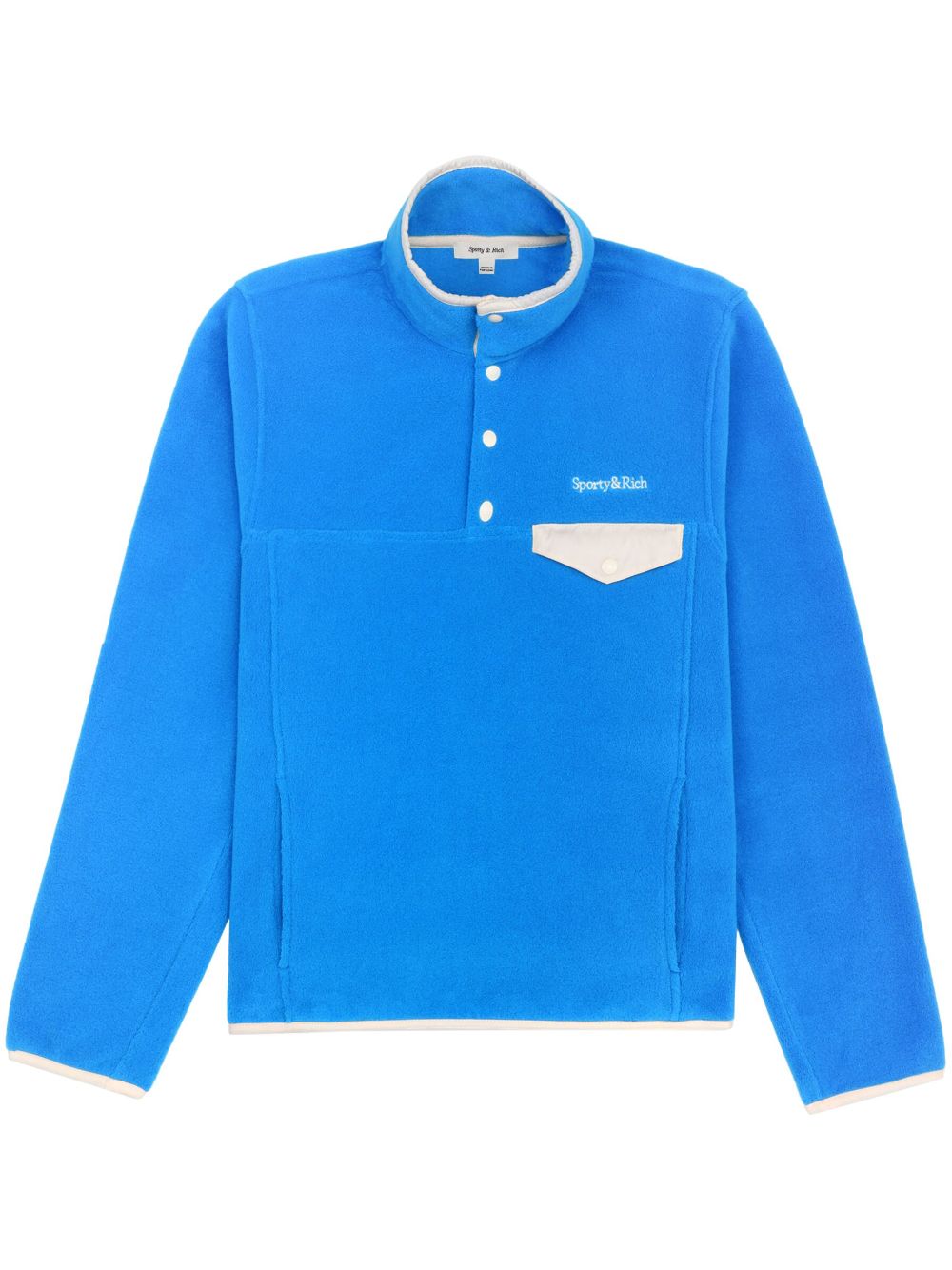 sweat-shirt en polaire avec logo brodé