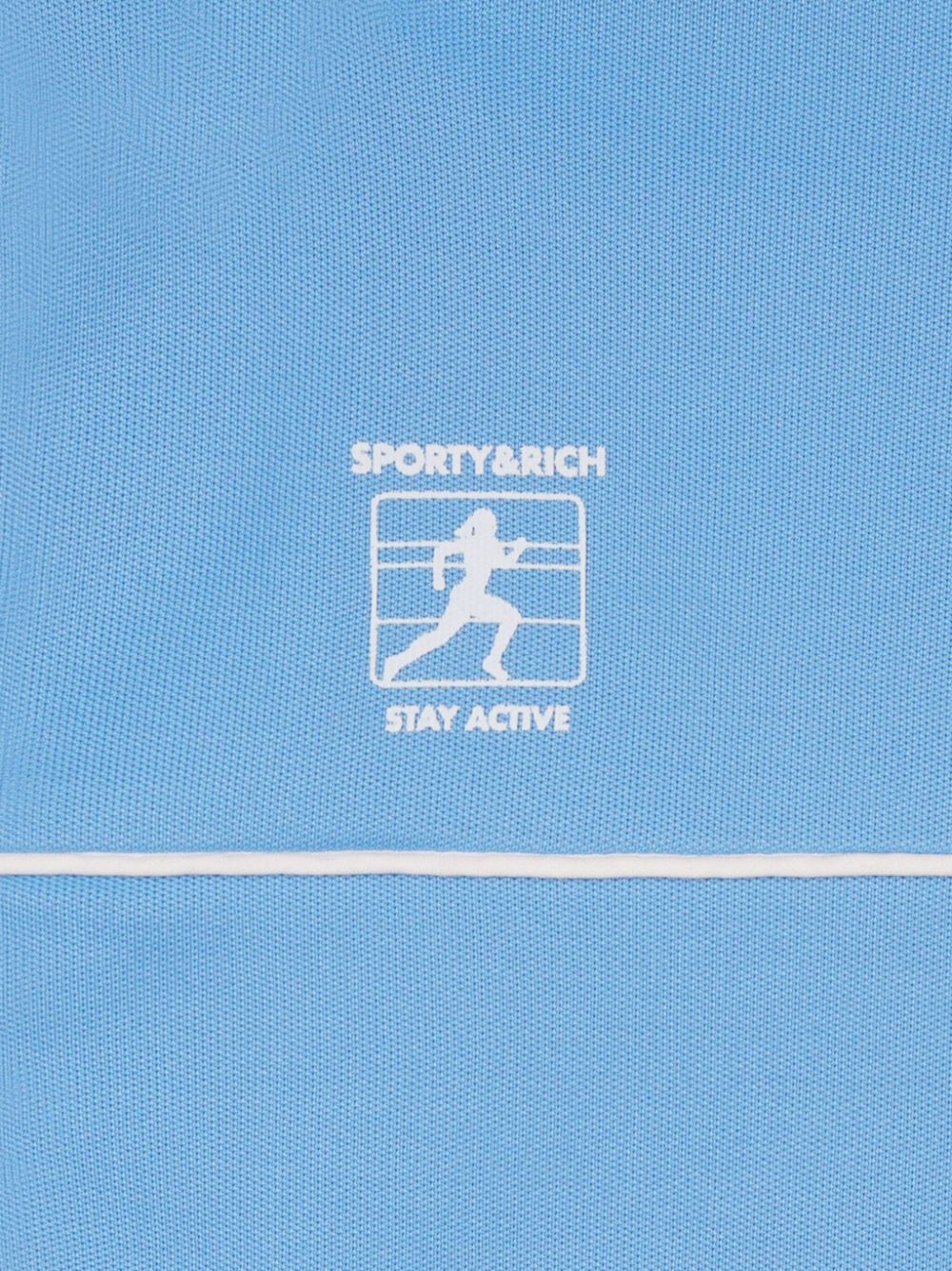 veste zippée à imprimé logo