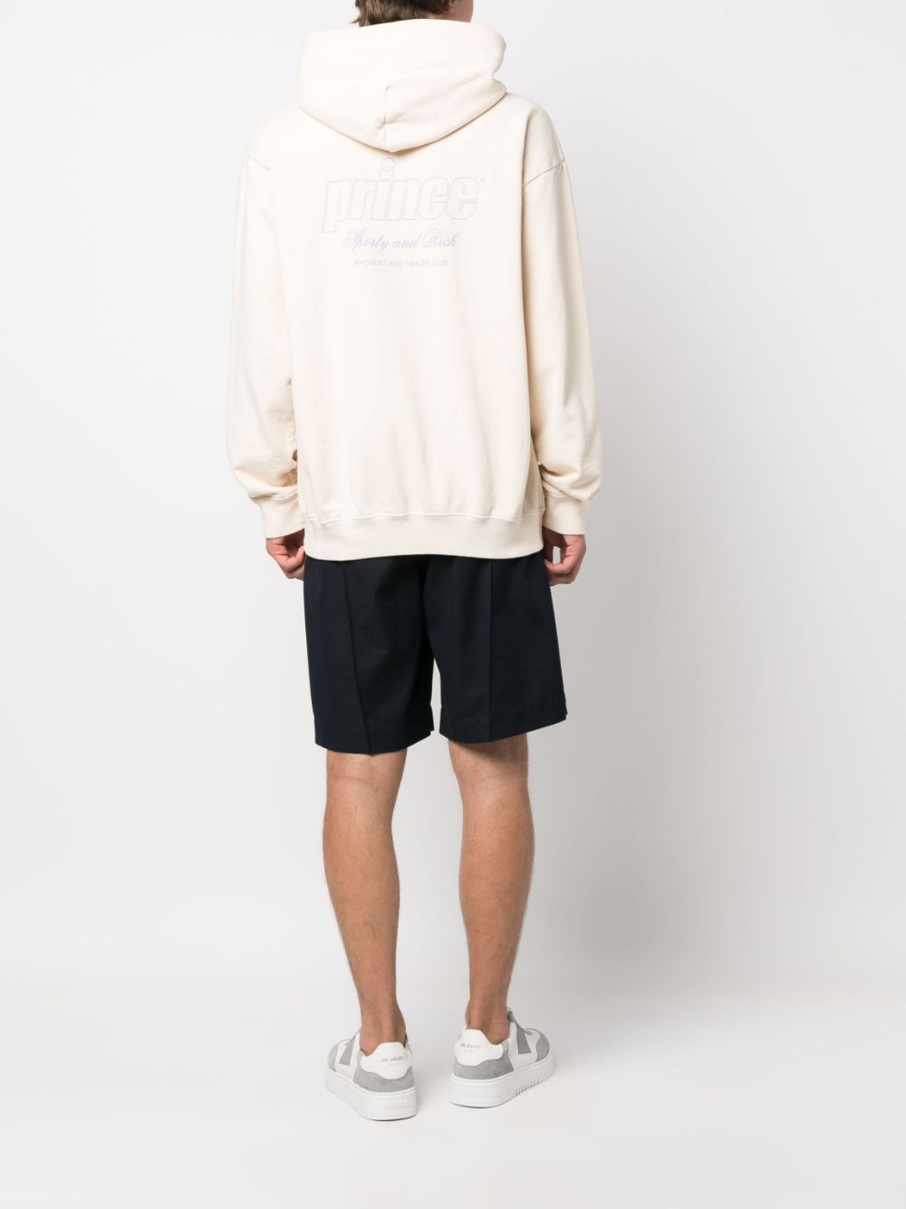 Sweat à capuche en coton avec logo imprimé