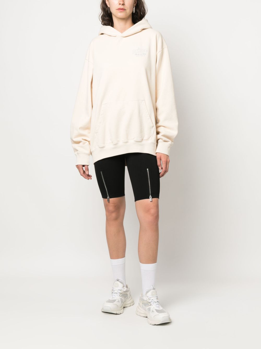Sweat à capuche en coton avec logo imprimé